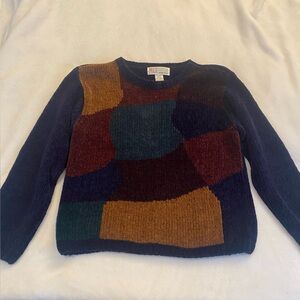 Colorful Vintage Patchwork Sweater